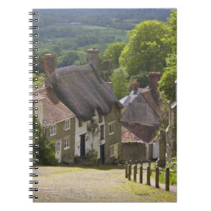 Cottages at Gold Hill, Shaftesbury, Dorset, Notebook