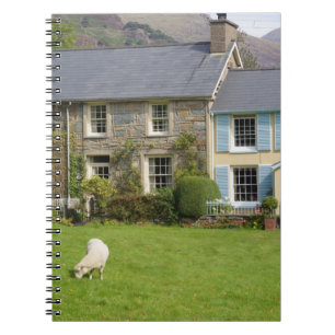 Cottages, Beddgelert, Gwynedd, Wales Notebook