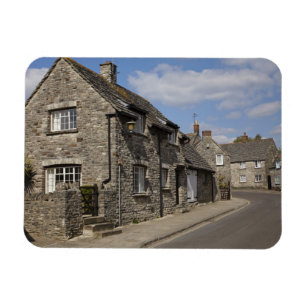 Cottages, Corfe Castle village, Dorset, England, Magnet