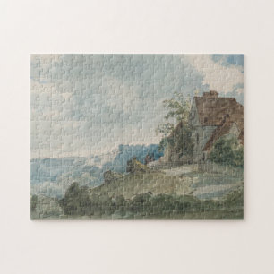Cottages in a Landscape   William Henry Hunt Jigsaw Puzzle
