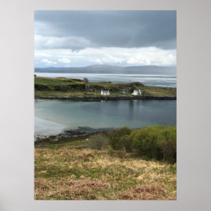 Cottages on the Isle of Jura in Scotland Poster