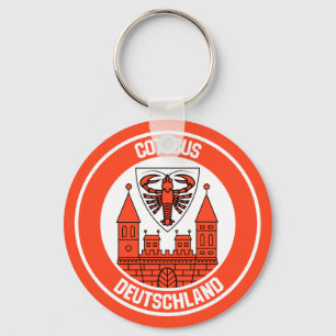 Cottbus Round Emblem Key Ring