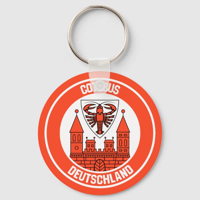 Cottbus Round Emblem Key Ring (Front)