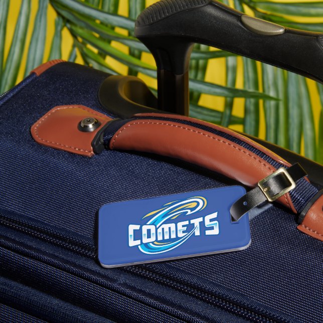 Cottey College Comets Luggage Tag (Front Insitu 3)