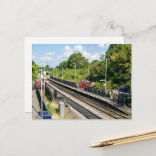 Cottingley Railway Station, Leeds Postcard