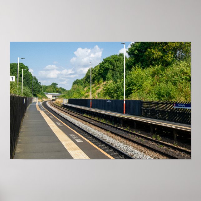 Cottingley Railway Station, Leeds Poster (Front)