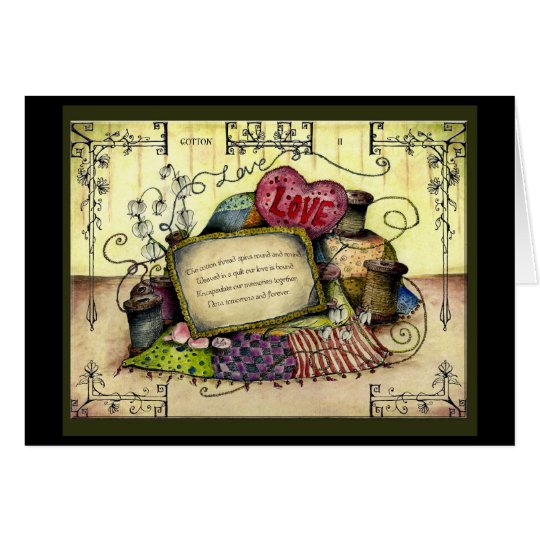 Cotton 2nd  year Wedding  Anniversary  gift card  Zazzle co uk 