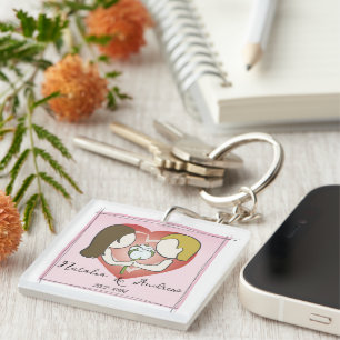 Cotton Anniversary Key Ring