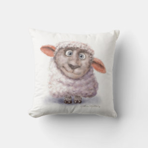 Cotton Ball Sheep Cartoon Cushion