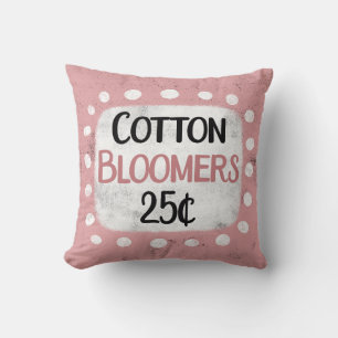 Cotton Bloomers 25 Cents Throw Pillow
