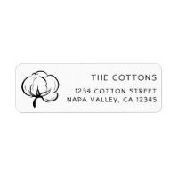 Cotton Boll Icon | Return Address
