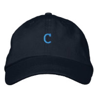 Cotton C -Initial Letter Monogram Handsome-Hat 