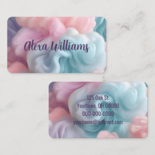 Cotton Candy Abstract  Business Card