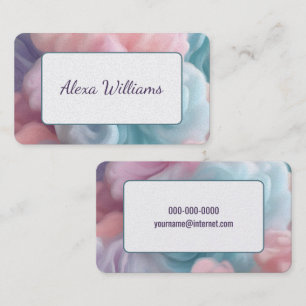 Cotton Candy Abstract  Business Card