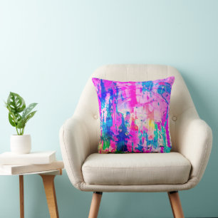 cotton candy abstract modern dream cushion