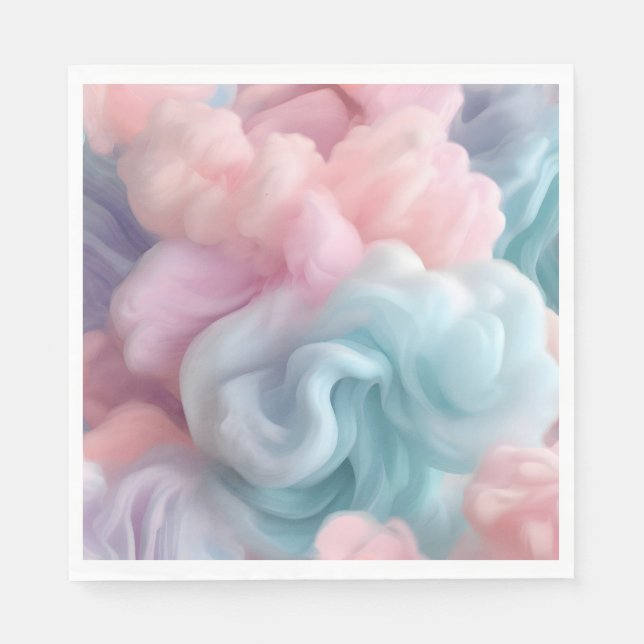 Cotton Candy Abstract Napkin (Front)