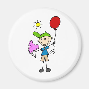 Cotton Candy And Balloons At The Fair Magnet