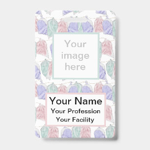 Cotton Candy Bags on String Badge ID Badge