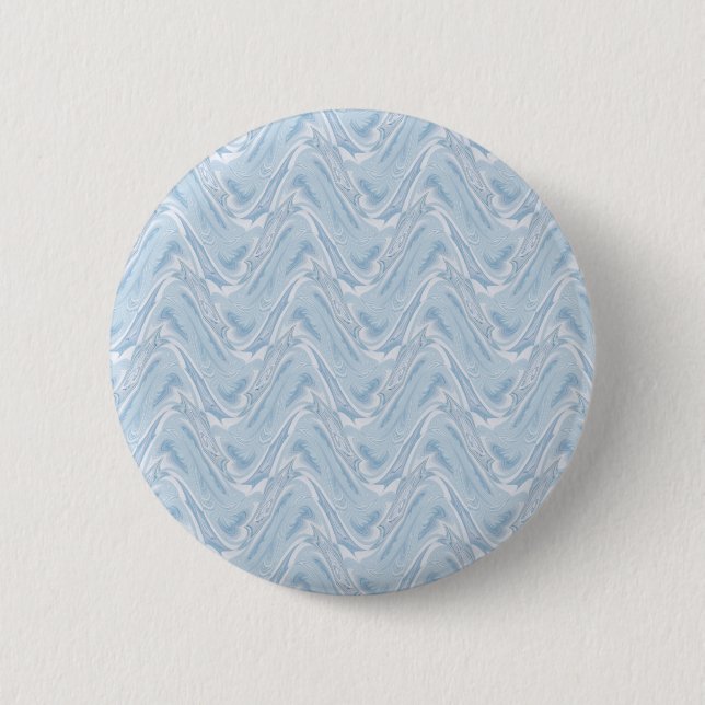 Cotton Candy Blue Abstract 6 Cm Round Badge (Front)