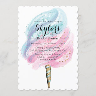 Cotton Candy Bridal Shower Invitation