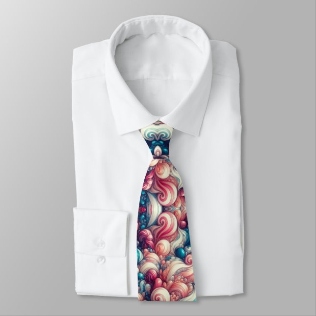 Cotton Candy Bubblegum Tie (Tied)