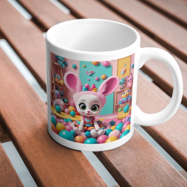 "Cotton Candy Bunny Delight" Coffee Mug (Creator Uploaded)