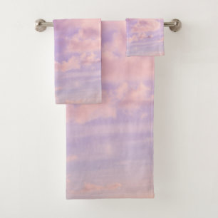Cotton Candy Caribbean Clouds 1 Bath Towel Set