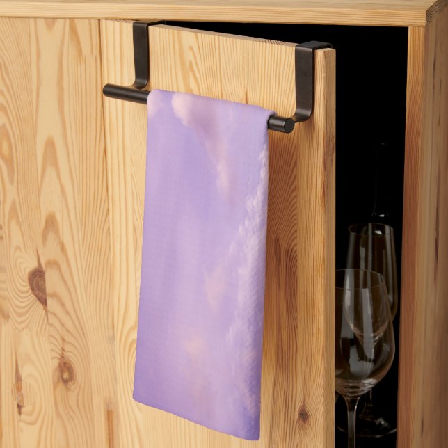 Cotton Candy Caribbean Clouds 1 Tea Towel (Thirds Fold)