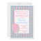 Cotton Candy Circus Carnival Birthday Invitation