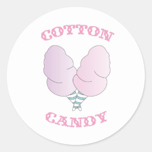 Cotton Candy Classic Round Sticker