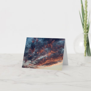 Cotton Candy Clouds at Dusk Holiday Card