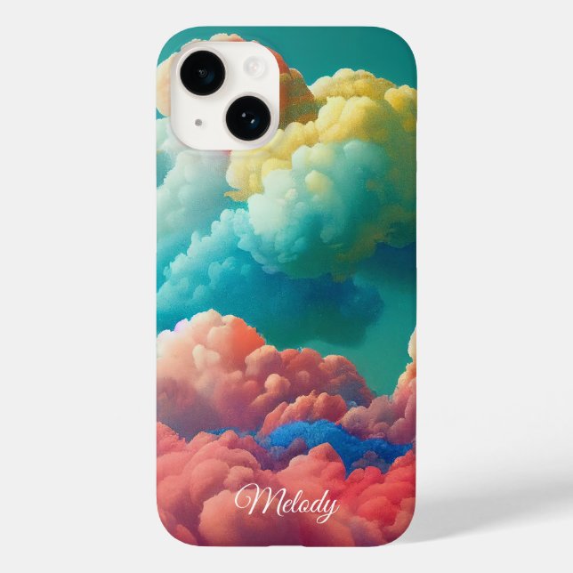 Cotton Candy Clouds Personalised Case-Mate iPhone Case (Back)