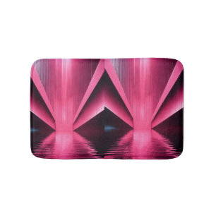 Cotton Candy Clouds: Pink Bath Mat" "Blush Bloom:  Mat