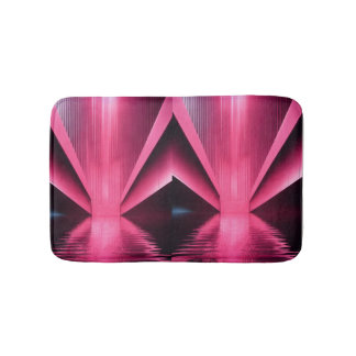 Cotton Candy Clouds: Pink Bath Mat" "Blush Bloom: Mat