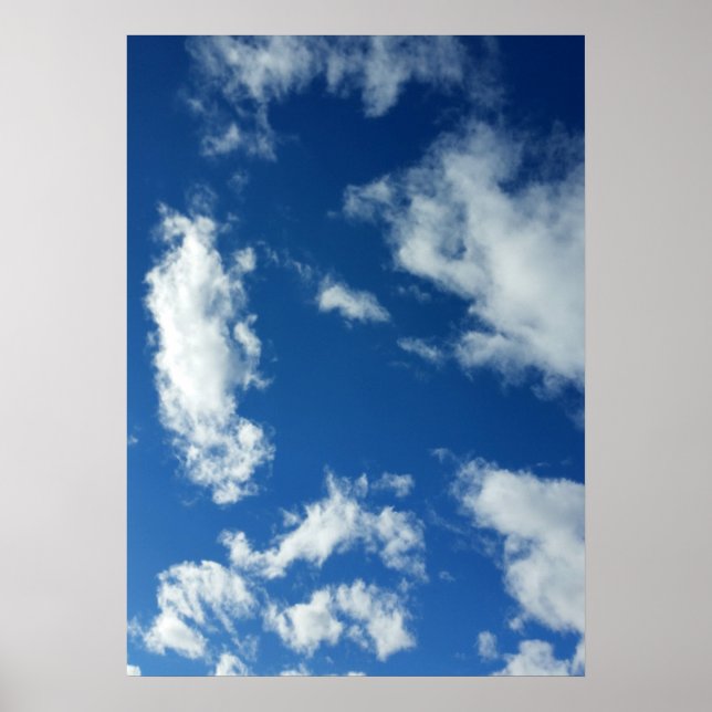cotton candy clouds poster (Front)
