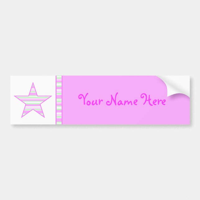 Cotton Candy Collection Bumper Sticker (Front)