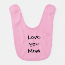 Cotton candy colour Baby Bib