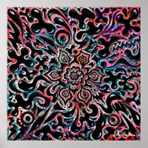 Cotton Candy Coloured Print, Standard Semi-Gloss