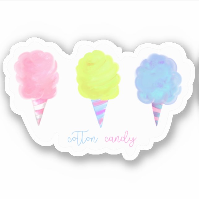 Cotton Candy, Dessert, Treats, Pink cotton candy, (Front)
