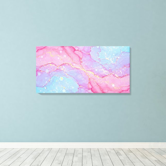 Cotton Candy Dreams Canvas Print (Insitu(Wood Floor))