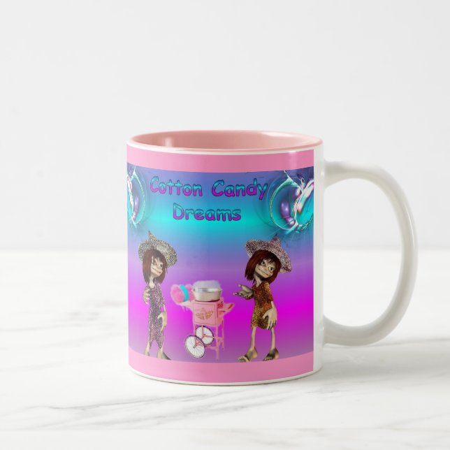 Cotton Candy Dreams Two-Tone Coffee Mug (Right)