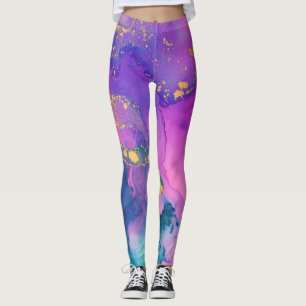 Cotton Candy Fields Leggings