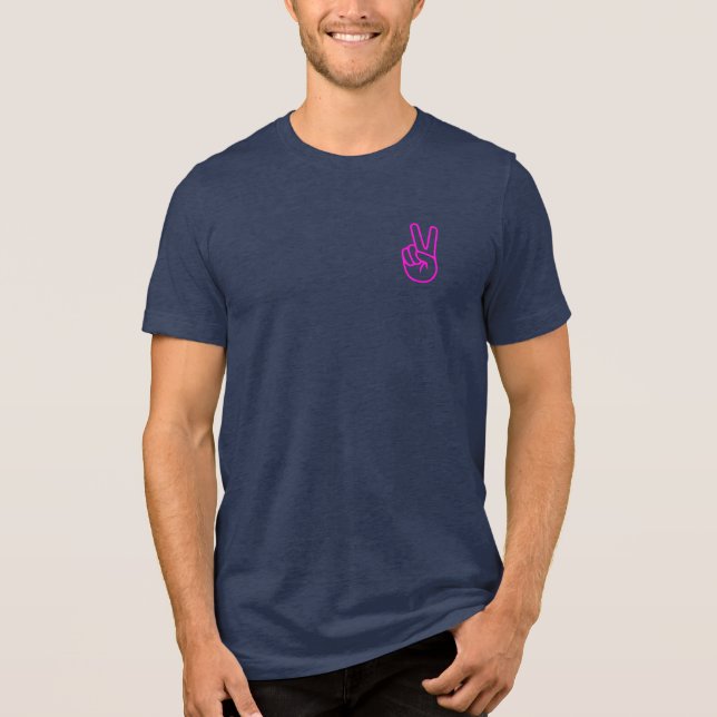 cotton candy good vibes Tri-Blend shirt (Front)