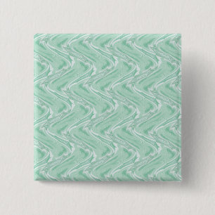 Cotton Candy Green Abstract 15 Cm Square Badge