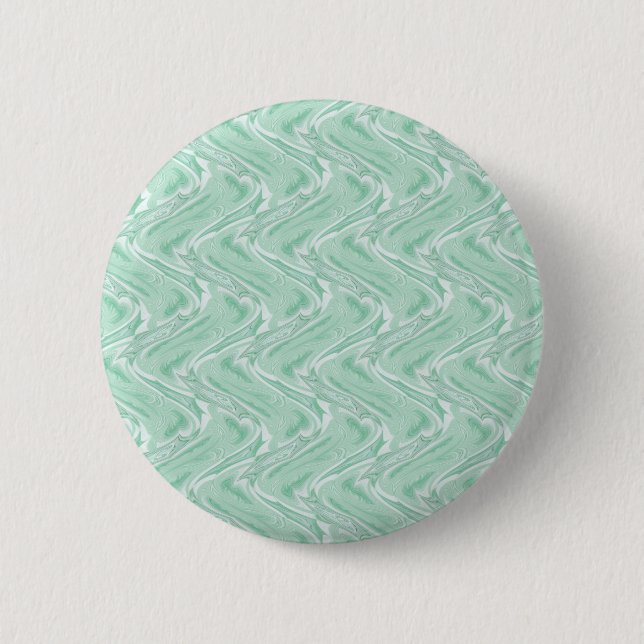 Cotton Candy Green Abstract 6 Cm Round Badge (Front)
