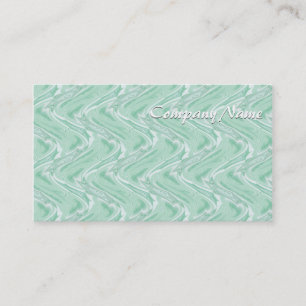 Cotton Candy Green Abstract Business Card