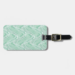 Cotton Candy Green Abstract Luggage Tag