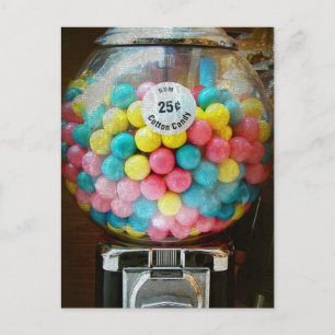 Cotton Candy Gum Postcard