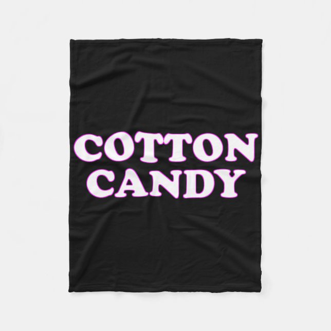 Cotton Candy Halloween Costume Pretend I'm Cotton  Fleece Blanket (Front)