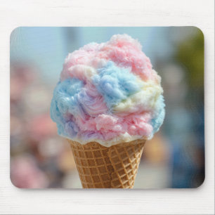Cotton Candy in a Waffle Cone Mouse Mat